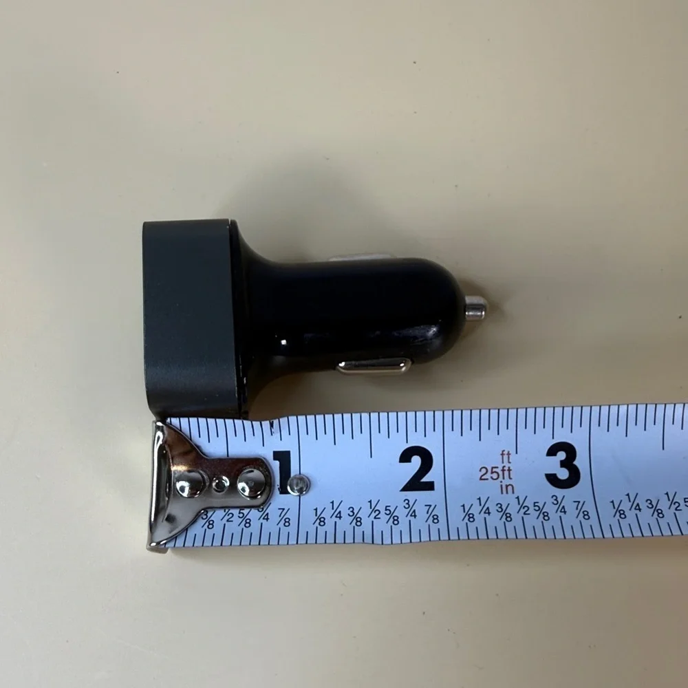 4-Port Black USB Car Charger